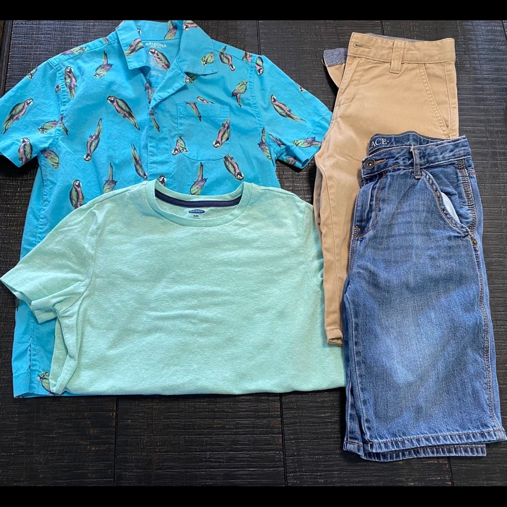 Old Navy Boys Lot Size 8 Shorts Shirt Top